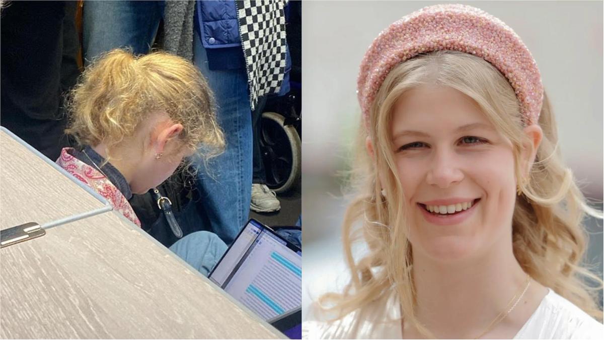 Louise Windsor, la nipote di Re Carlo III seduta per terra sul treno: la foto diventa subito virale - Quotidiano Nazionale