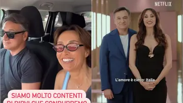 Benedetta Parodi e Fabio Caressa a L’amore è cieco Italia su Netflix: “Al fianco delle coppie in questo viaggio (con i nostri 25 anni di matrimonio)”