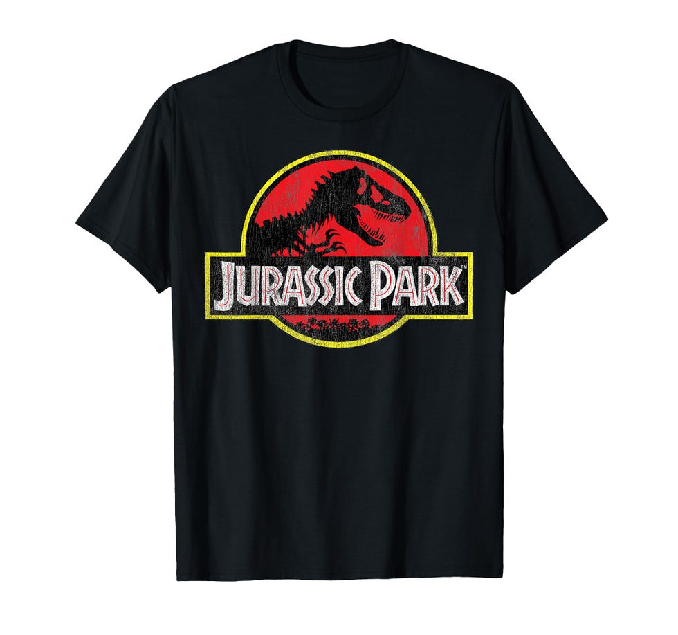 Jurassic Park Distressed Original Park Logo Maglietta