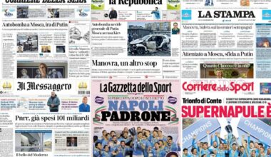 Le prime pagine dei quotidiani di oggi 23 dicembre: la rassegna stampa