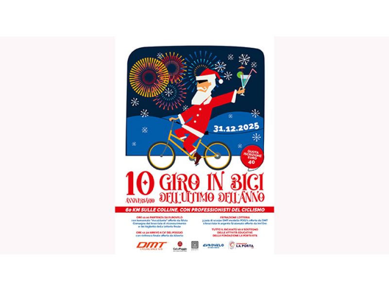 IL 31 DICEMBRE A CA' DEL POGGIO SI PEDALA CON INN'ORO PER FARE DEL BENE