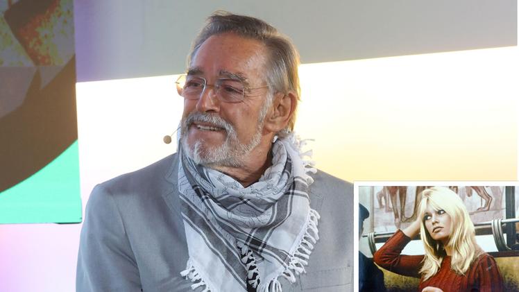 Fabio testi e nel riquadro Brigitte Bardot