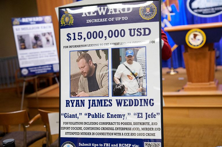 Foto segnaletica del narcotrafficante Ryan James Wedding