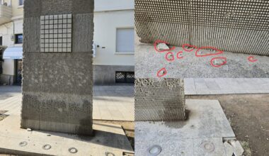 Cagliari, l'opera d'arte di Sciola usata come pisciatoio: la nuova vergogna in piazza Gramsci