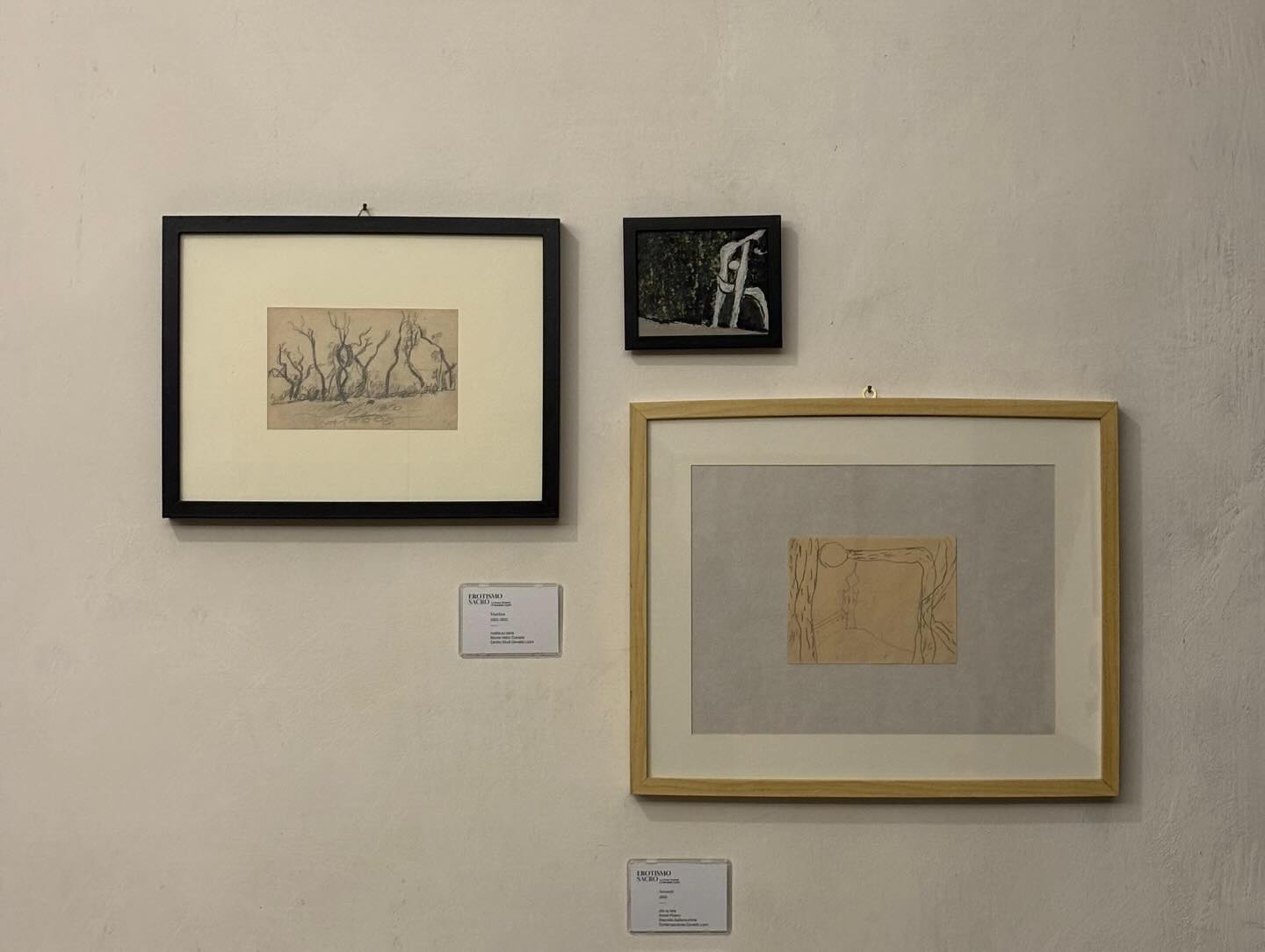 Erotismo Sacro: Le Croci Viventi di Osvaldo Licini, Centro Studi Osvaldo Licini, veduta della mostra, 2025. Ph. Andrea Fiè