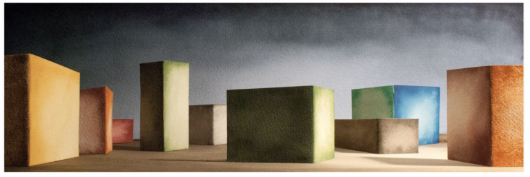 Marco Palmieri, Paradigma III, 2014, stampa a getto d’inchiostro su carta Hahnemüle montata su alluminio, dim. 16,3 x 51 cm, ed. di 7