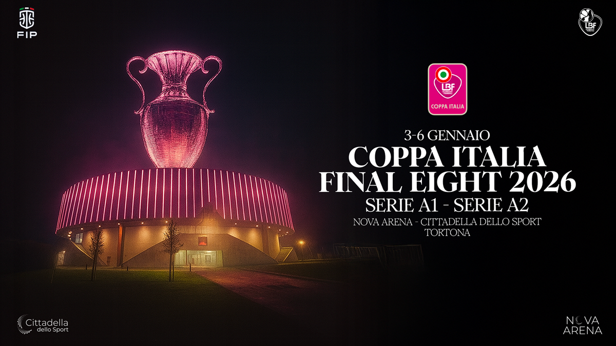 Final Eight Coppa Italia Serie A1 e Serie A2 in unico grande evento dal 3 al 6 gennaio a Tortona