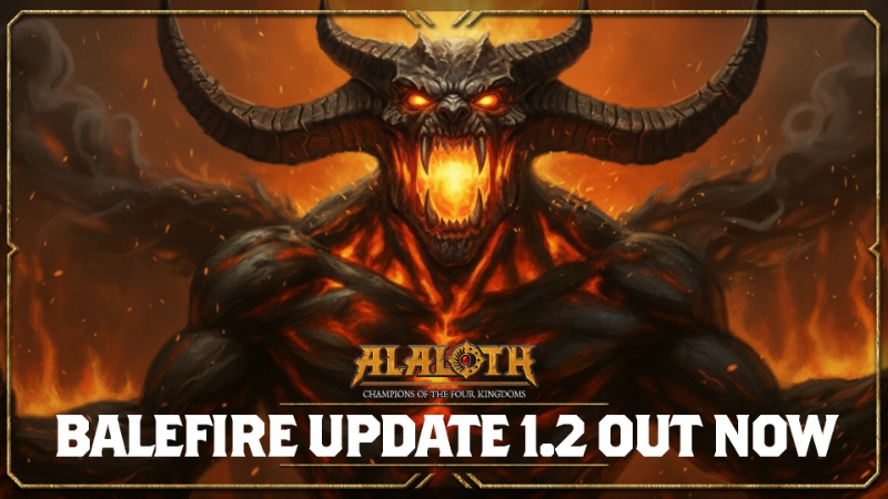 Il banner del nuovo aggiornamento di Alaloth