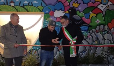 Un murale di Skim decora le Terme