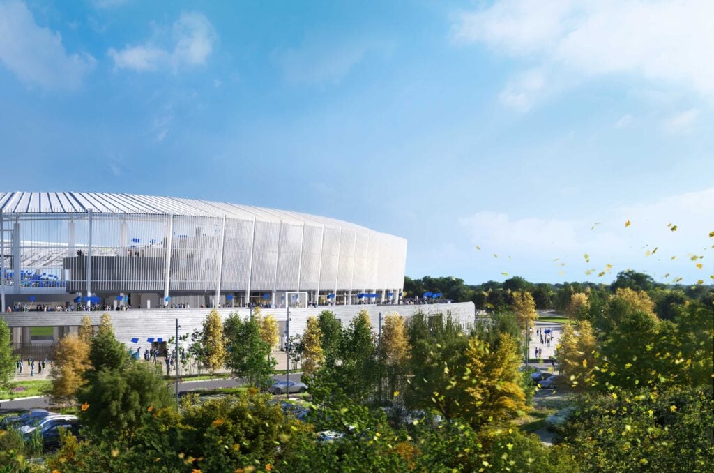  Populous, Venezia Stadium street view. Credit Populous