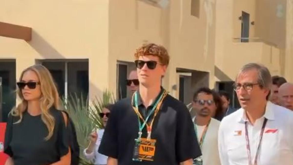 Sinner al GP di Abu Dhabi con Laila Hasanovic, la giornata