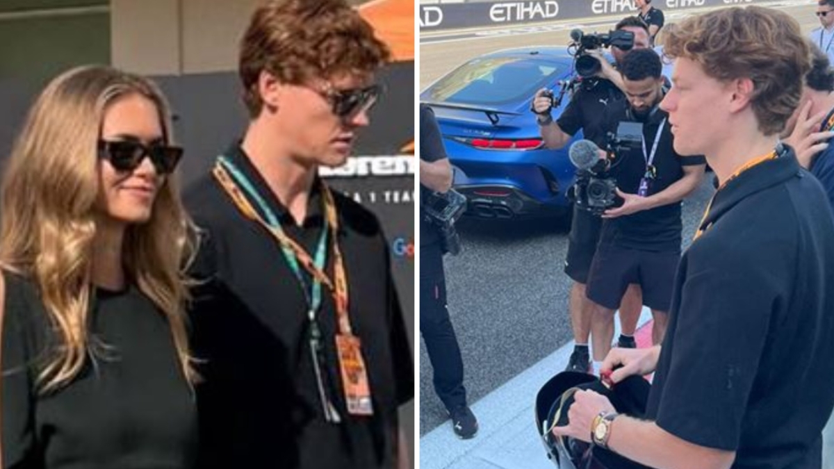 Sinner con Laila ad Abu Dhabi, poi fa un giro su una Mercedes guidata da Kimi Antonelli