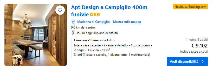 Capodanno, a Campiglio 10mila euro per una casa a Bolzano e Trento ne bastano 600: «Costa meno un volo per Dubai»