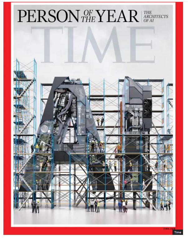 Per il Time gli «architetti» dell'intelligenza artificiale sono la persona dell'anno 2025