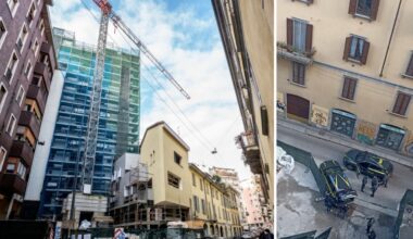 Milano, i residenti di via Anfiteatro dopo lo stop ai lavori della Torre «Unico-Brera»: «Il palazzo sequestrato una beffa, o lo abbattono o lo terminino»