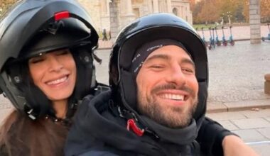 Elisabetta Canalis, la prima foto con Alvise Rigo: abbracciati e sorridenti a Milano