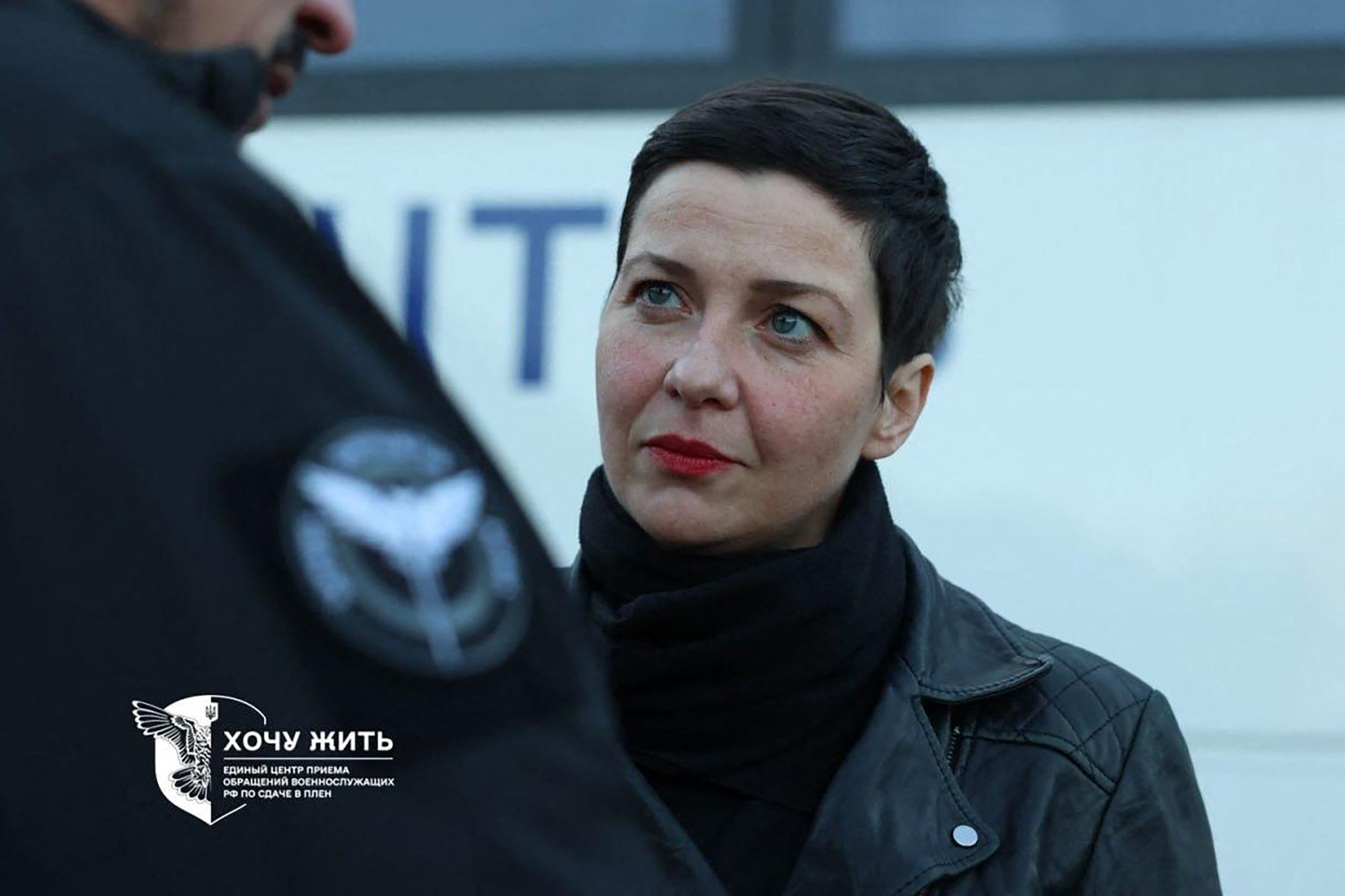 This handout photograph taken and released by the Coordination Headquarters for the Treatment of Prisoners of War on December 13, 2025, shows Belarusian opposition leader Maria Kalesnikava looking on after her release from a Belarusian prison, at ...