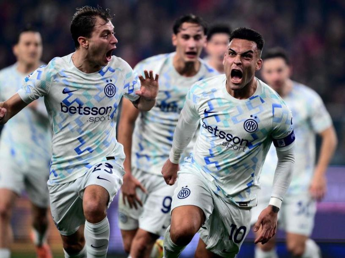 Genoa-Inter 1-2: Bisseck e Lautaro trascinano i nerazzurri in vetta alla classifica