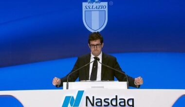 Lazio alla Borsa di New York: Enrico Lotito suona la campanella del Nasdaq