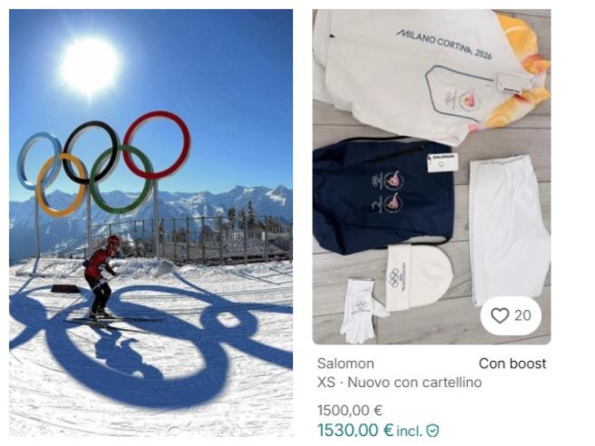 Olimpiadi Milano-Cortina, sul web si scatena il business: tute dei tedofori vendute a 1500 euro
