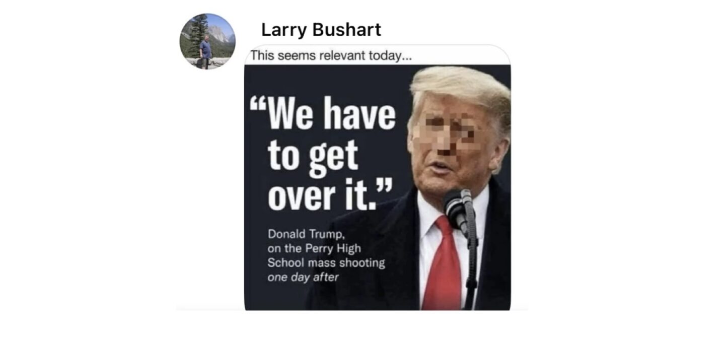 Arrestato per colpa di un meme su Charlie Kirk: