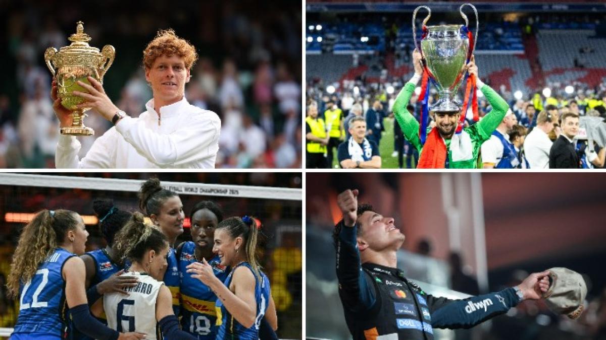 2025 in 10 scatti: Sinner, Psg, Chelsea, Italvolley protagonisti