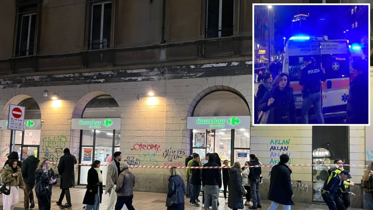 Via Torino, 20enne cerca di rapinare il Carrefour e accoltella un cassiere sotto gli occhi di decine di clienti: arrestato