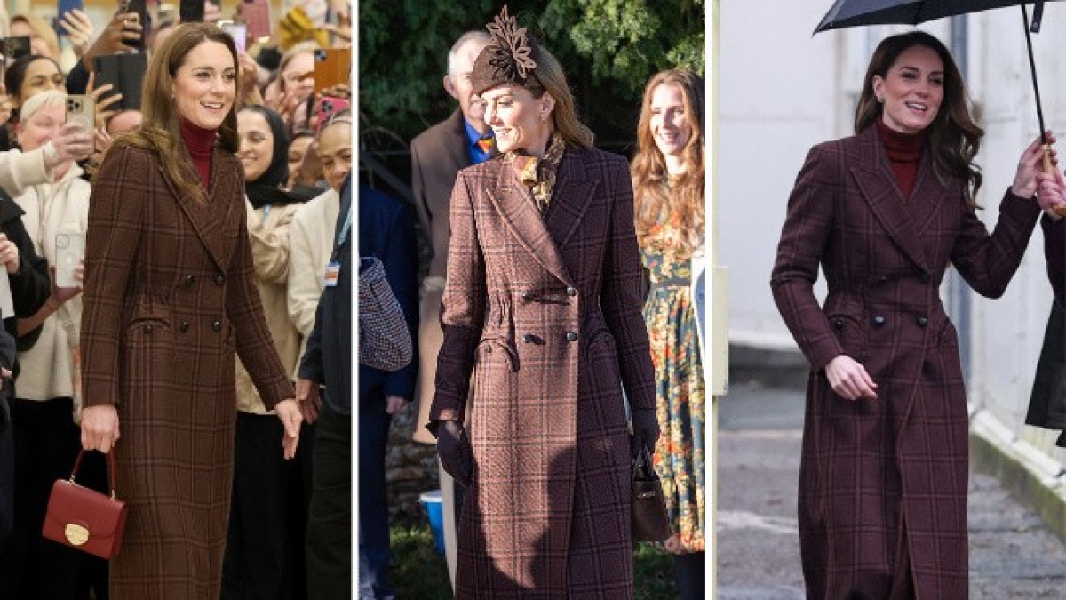 Kate Middleton «ricicla» il cappotto per il Natale a Sandringham: tra i modelli preferiti e made in Italy