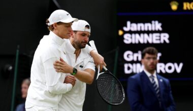 Dimitrov a Brisbane: primo torneo dopo infortunio a Wimbledon contro Sinner