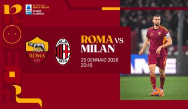 Roma-Milan, biglietti in vendita dalle ore 12:00 del 30 dicembre!