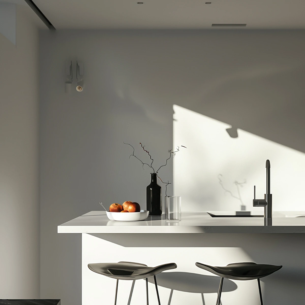 Pantone Cloud Dancer: 10 case con le pareti bianche