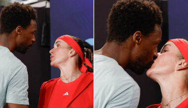 Gael Monfils e Elina Svitolina, il bacio tra marito e moglie dopo le vittorie (inaspettate) contro Fritz e Paolini