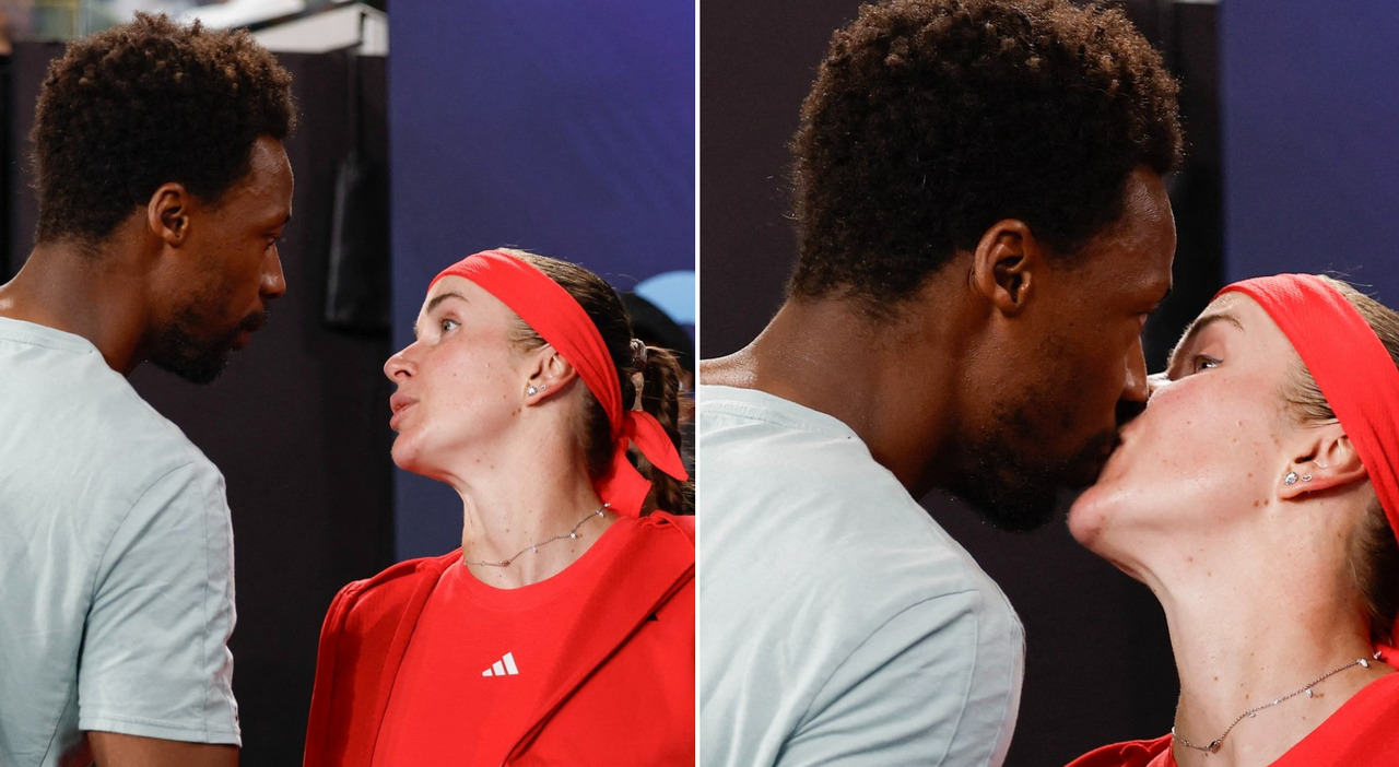 Gael Monfils e Elina Svitolina, il bacio tra marito e moglie dopo le vittorie (inaspettate) contro Fritz e Paolini