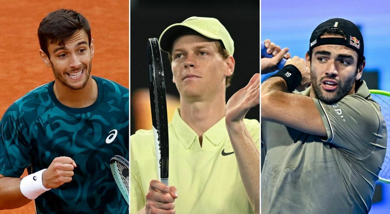 Sinner, Musetti, Berrettini, Darderi e gli altri. Accoppiamenti, calendario