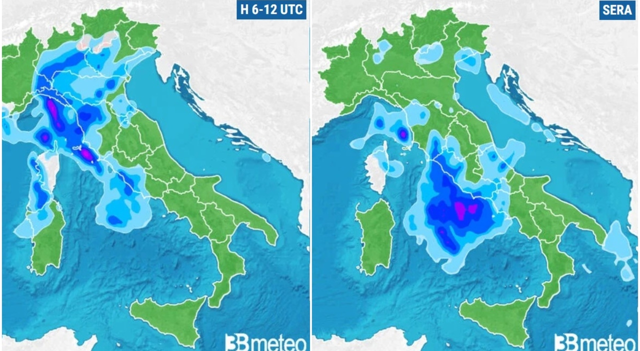 Meteo Roma, il ciclone altantico porta temporali sulla Capitale: ecco quando (e quanto durerà) - Il Messaggero