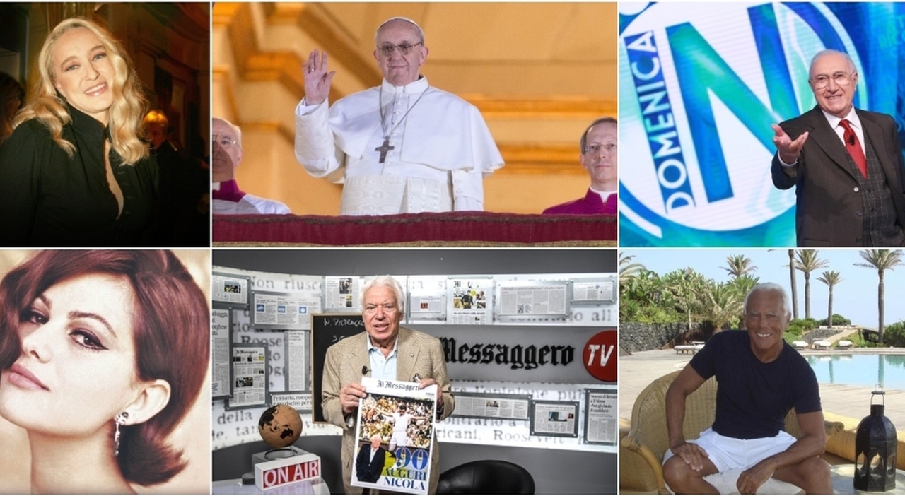 il Papa, Pippo Baudo, Ornella Vanoni, Armani, le gemelle Kessler, Eleonora Giorgi