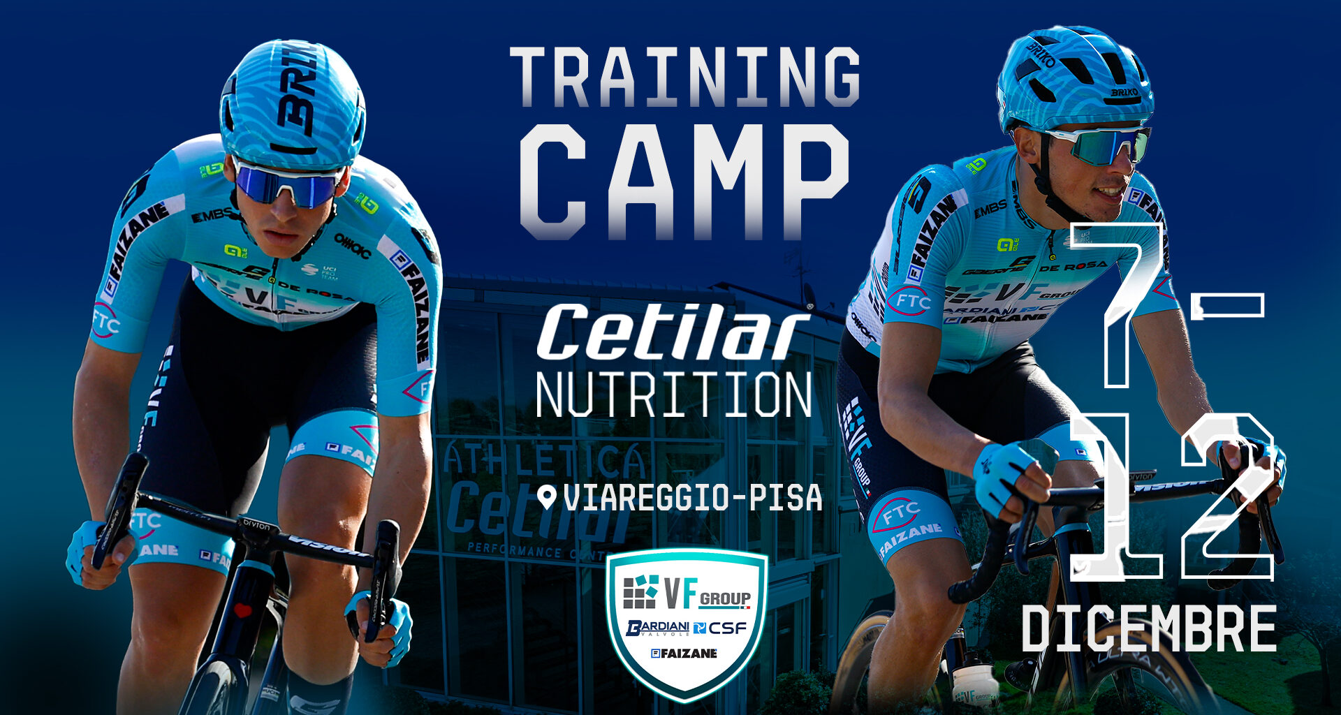 VF Group - Bardiani CSF - Faizanè, il 2026 inizia con un training camp a Pisa dal 7 al 12 dicembre