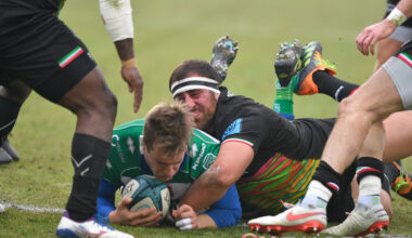 Benetton Rugby - Zebre Rugby: la meta meta di Ruzza