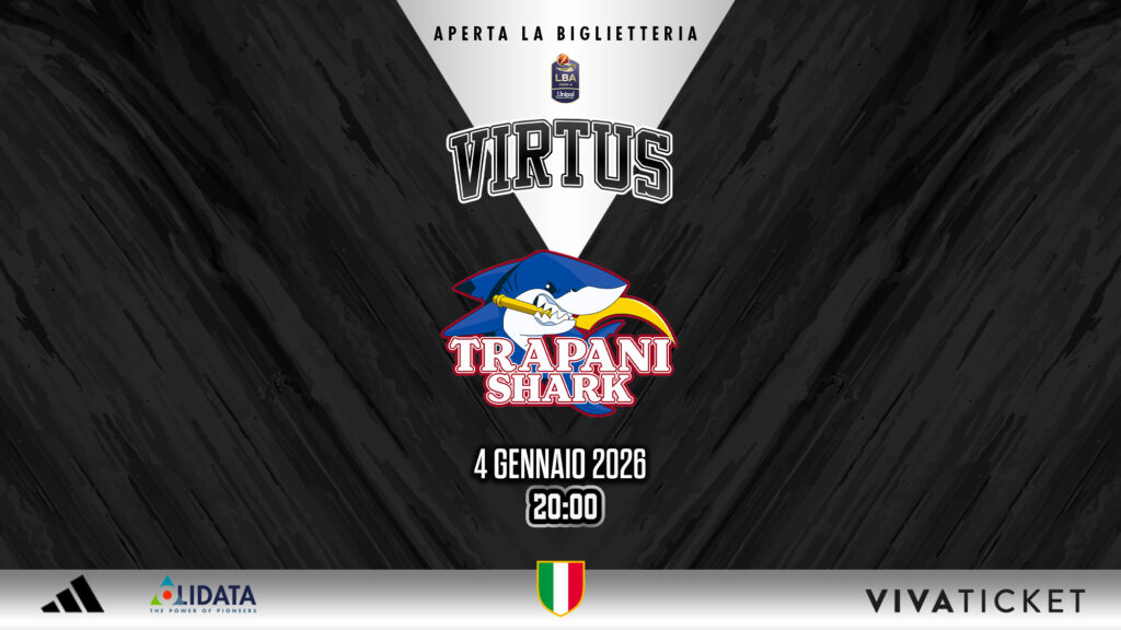 Virtus Bologna, aperta la biglietteria per il match con Trapani Shark