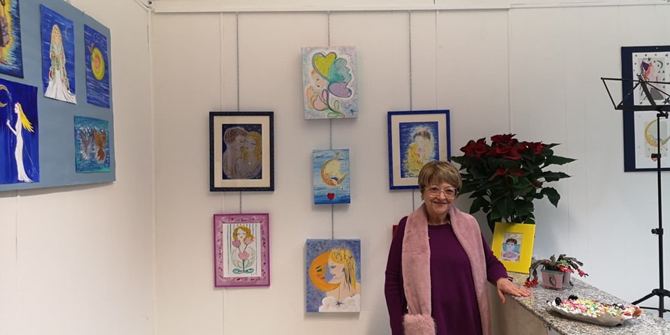 Inaugurata "Colori del sogno", mostra personale dei dipinti di Rosanna Pirone nella sede dell'Unitep Matera: report e foto