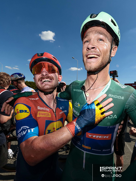 Con Milan il bergamasco ha vissuto tutta l'avventura del Tour, culminata con la maglia verde