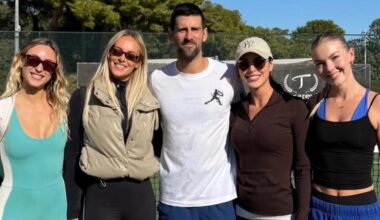Novak Djokovic intruso a sorpresa in un padel fra amiche ad Atene
