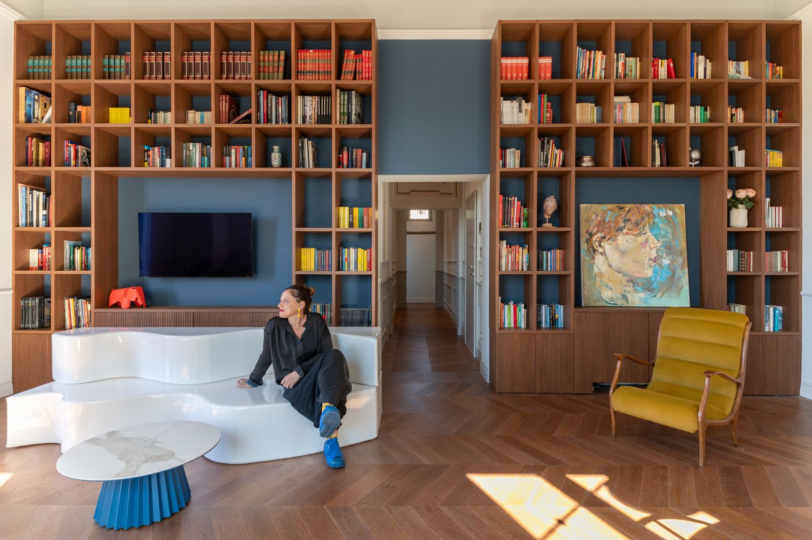 architetto Francesca Dattilo libreria a parete