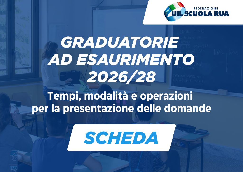 Graduatorie ad Esaurimento 2026/28: tempi, modalità e operazioni per la presentazione delle domande [Scheda]