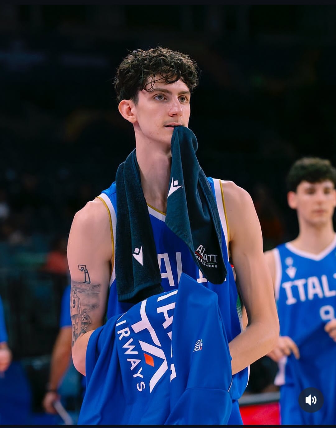 Mattia Ceccato con la nazionale