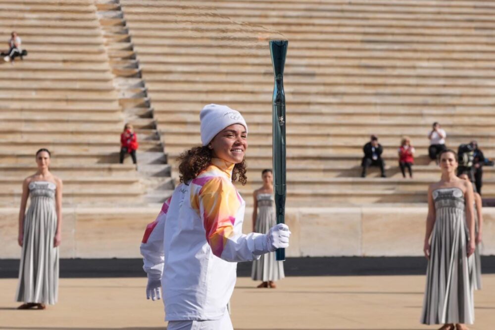Jasmine Paolini fiaccola olimpica Milano Cortina 2026
