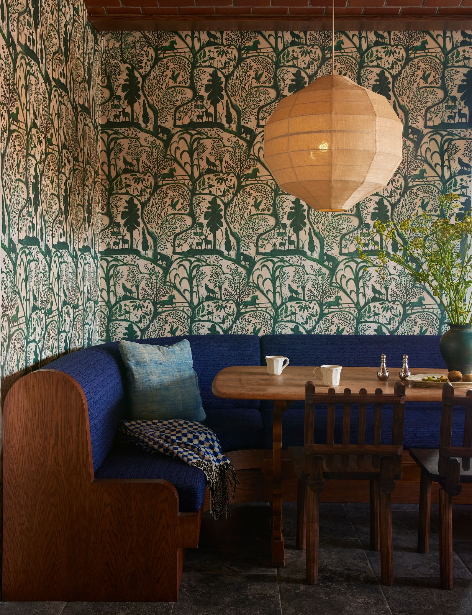 carta da parati in sala da pranzo