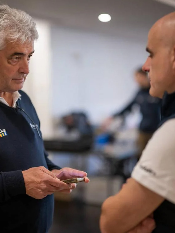 Madiot insieme a Thierry Cornec, arrivato dalla Lapierre a giugno 2024 come direttore aggiunto