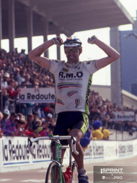 La vittoria di Marc Madiot alla Roubaix 1991. Aveva già vinto sei anni prima