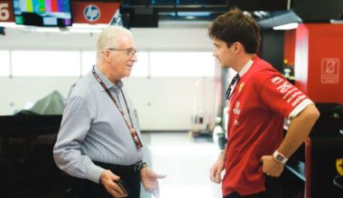 Piero Ferrari e Charles Leclerc in Qatar